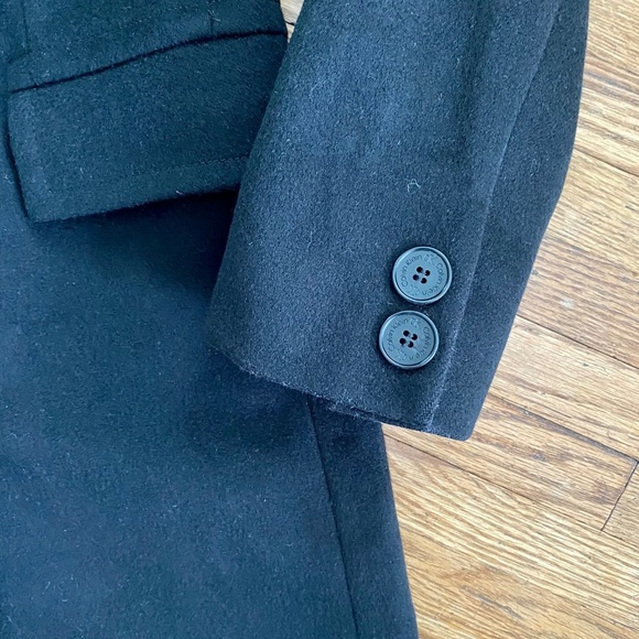 Calvin Klein Black Double-Breasted Coat - Picture 9 of 15